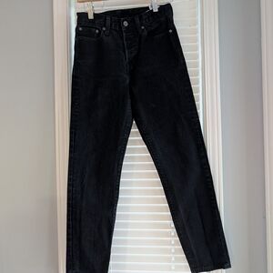 Levi's Black Jeans Size 25 Straight Leg